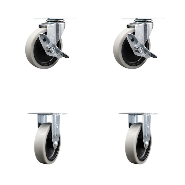 7734-88 Rubbermaid Mobile Work Center Replacement Caster , 4PK